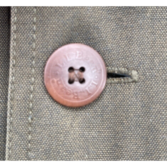 LL Bean Blanket Lined Hooded Jacket Mens Tall Large Green - Picture 10 of 11